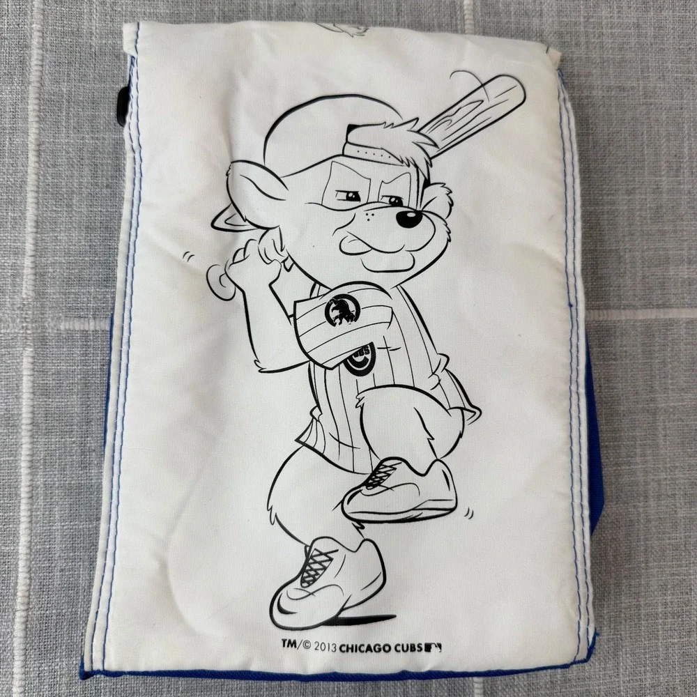 Chicago Cubs Kids Cooler Insulated Coloring Lunch Bag w/ Markers Giveaway 2013‎